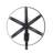 58'' Black Traditional Floor Lamp