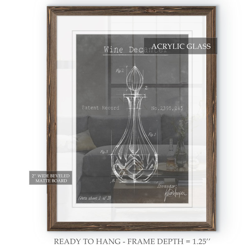 « articles bar blueprint viii » par paul cezanne-cadre photo, reproduction d’art, H 44 po x l 32 po x P 1,25 po, Blanc