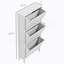 Organisateur de rangement de chaussures autoportant, armoire de rangement de chaussures moderne pour le vestibule