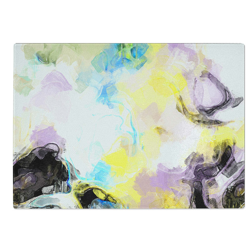 Glass Feel The Rhythm in Abstract Chopping Board, 28.5 cm W x 20 cm L