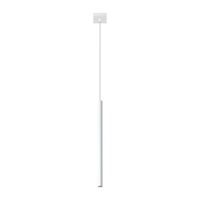 Mcgarity 1 - Light Geometric Pendant, White, 100cm H x 8cm W x 8cm D