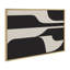 «Eye Catching Sleek Abstract 6 Black and Beige» par The Creative Bunch Studio, reproduction d'art sur toile encadrée-1094134564-1094134567