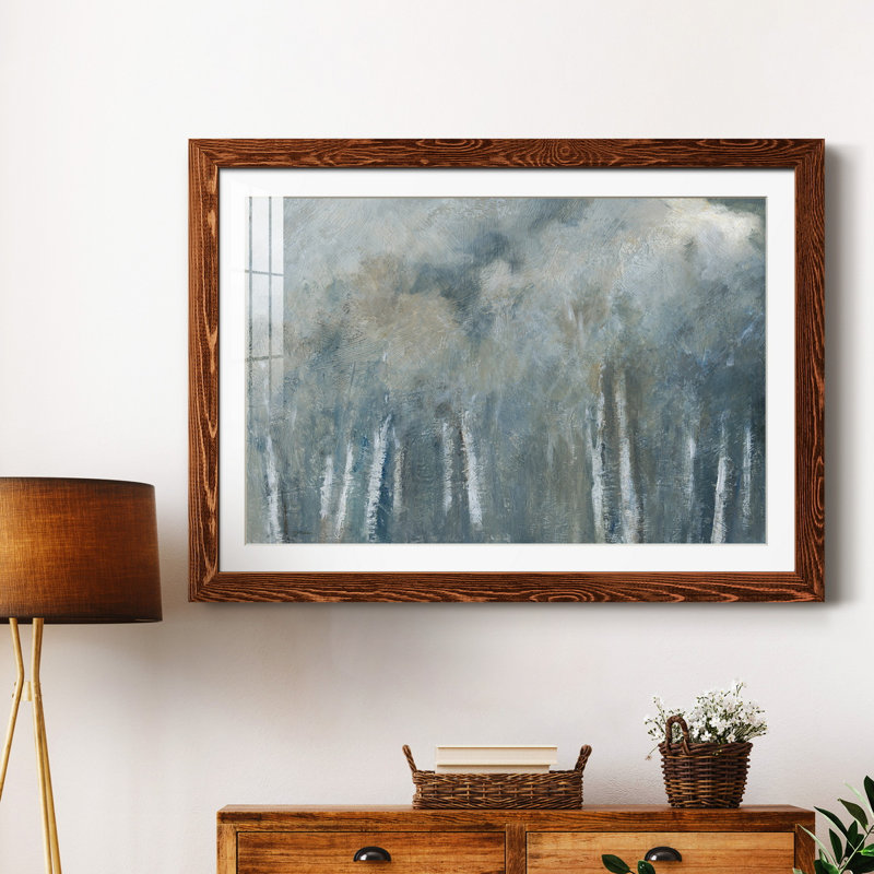 Birch Solitude - peinture encadrée, Érable encadré, H 24 po x l 18 po x P 1,5 po
