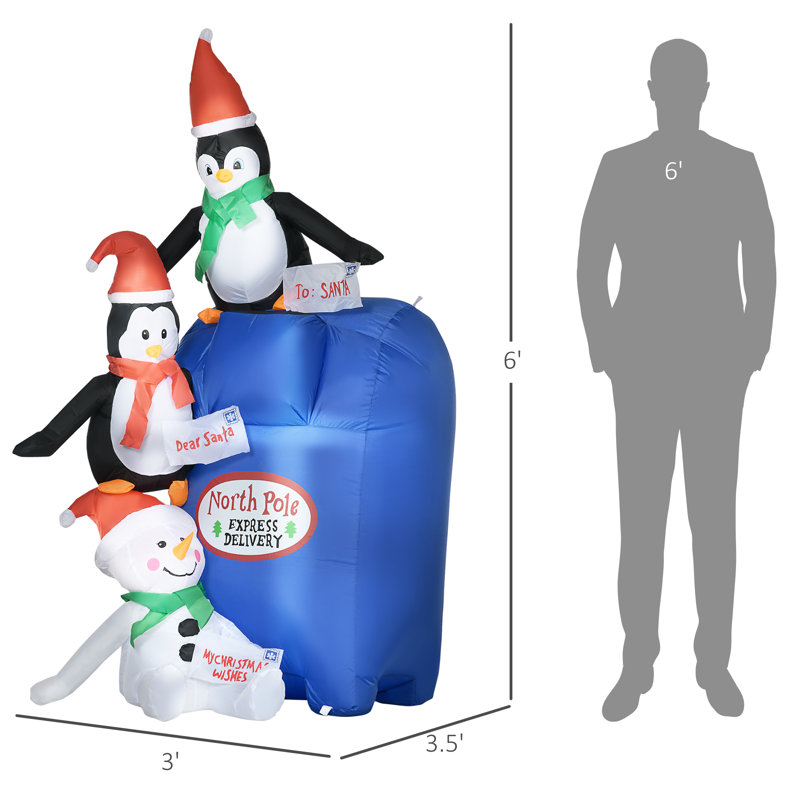 Boîte aux lettres gonflable Penguins