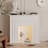 White Manufactured Wood Electric Fireplace