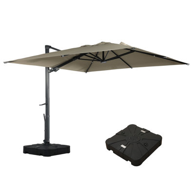 Mukunda 120'' Lighted Cantilever Umbrella