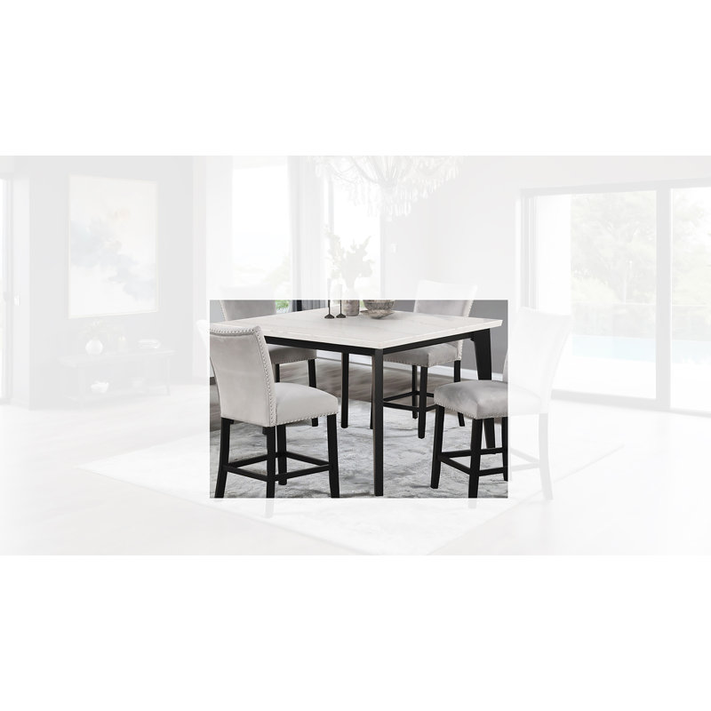 Table carrée Andea, H 37 po