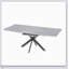 Ensemble de table de salle à manger extensible pour 6 à 8 personnes avec chaises rembourrées en forme de C et grande table à pieds en métal, parfait pour les salles à manger modernes