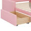 Lit plateforme tapissier avec tiroir, bande lumineuse à DEL et port USB, lit de rangement en tissu PU-480566596-480566599