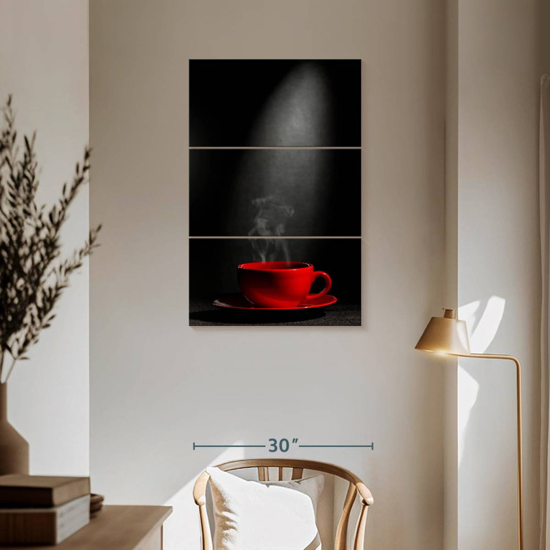 Yarlin Steaming Coffee Cup, 57" H x 36" W