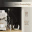 Armoire de cuisine avec station de charge 68 po, noir-236328204