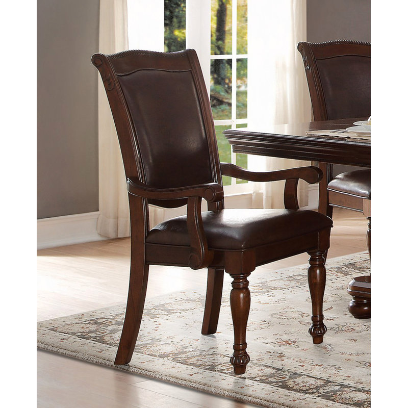 Ensemble de 2 fauteuils de salle à manger avec sièges rembourrés