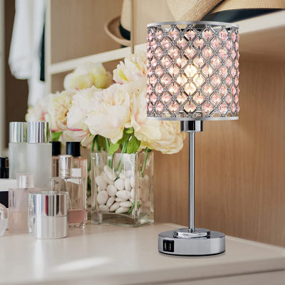 Lampe de table USB en métal Preesall