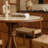 Brown Small-sized Multi-functional Round Table-181995038