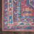 Machine Washable Southwestern Navy/Muted Red/Beige Area Rug-704982292