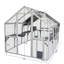 Cage à chat spacieuse en bois avec un joli design de maison, idéale pour les aires de jeux intérieures et extérieures