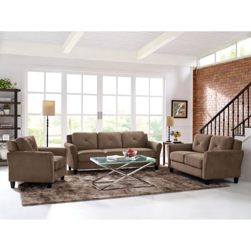 Ibiza Rolled Arm Sofa Set