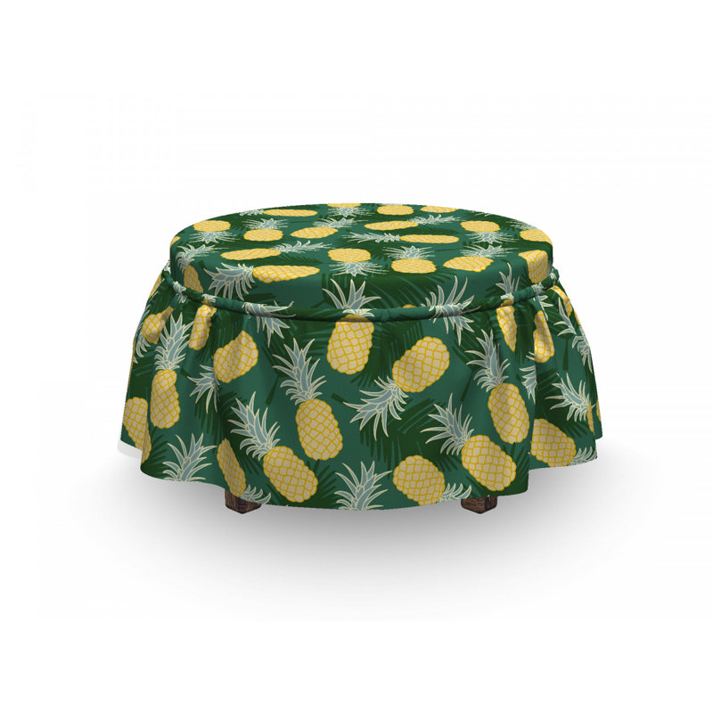 Housse pour repose-pieds palmier leaves