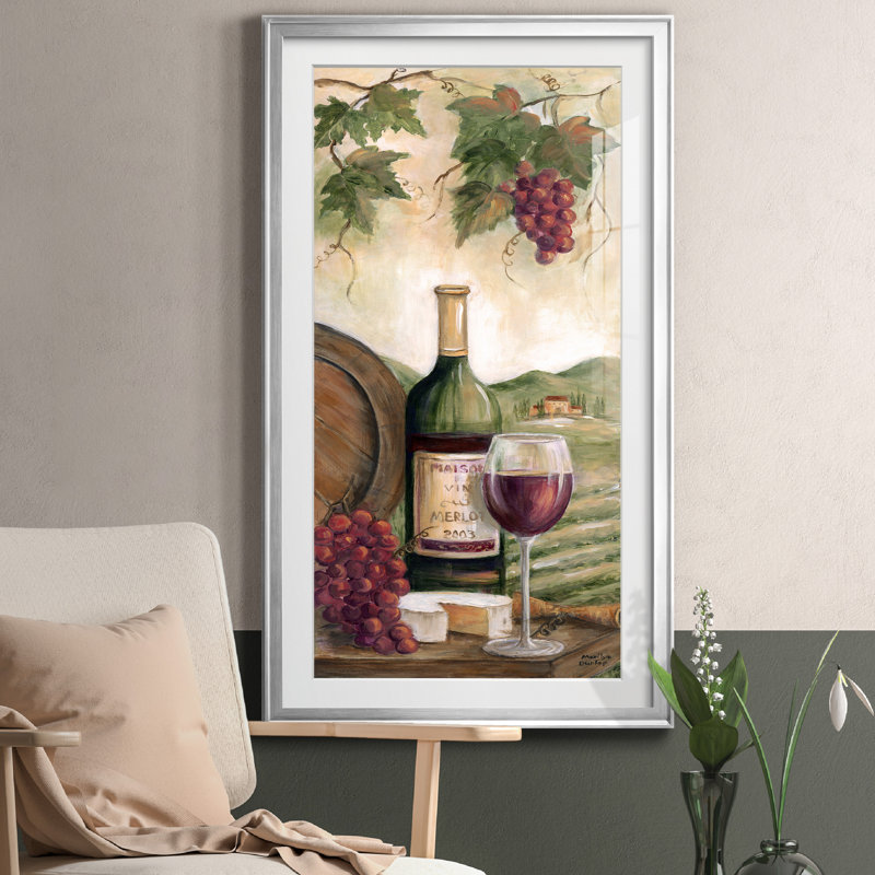 " Wine Country Red ", Silver Paper, 24'' H x 12'' W x 1'' D