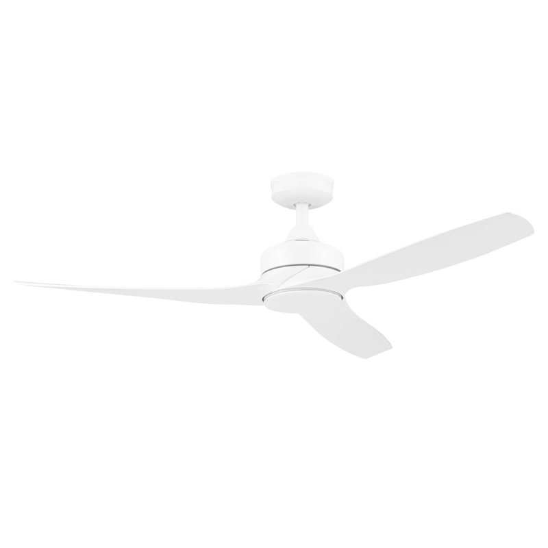 Ventilateur de plafond blanc 52 po avec télécommande Lynton (sans lumière)