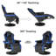 Fauteuil ergonomique pour PC et jeux de course-727259890