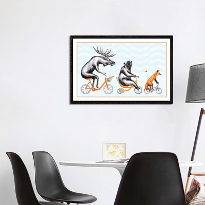 Forest Animals Trio by Amélie Legault - Painting on Canvas