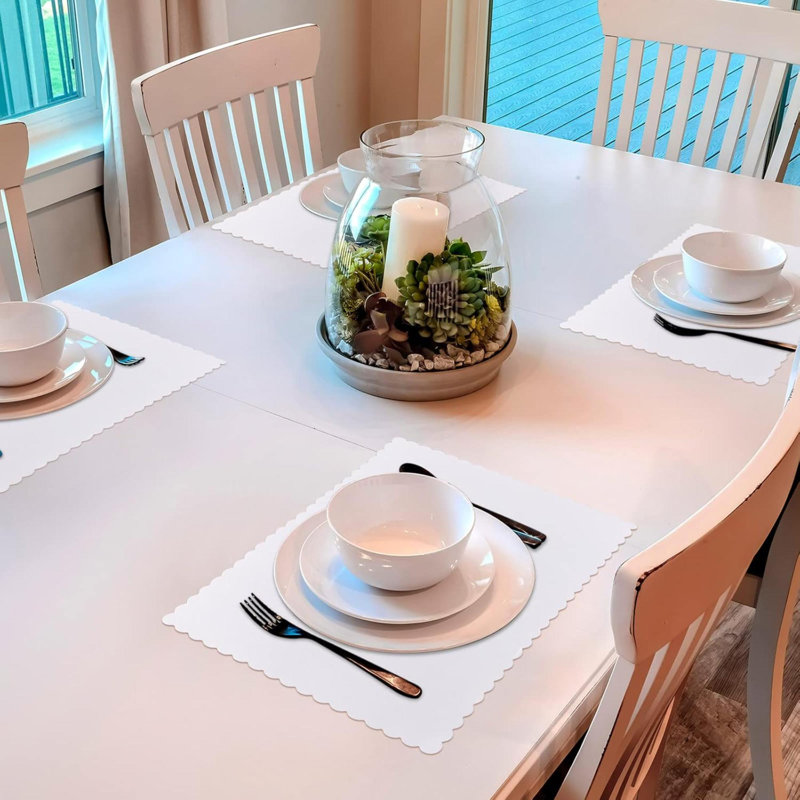 500 pièces de napperons jetables Wavy Edge