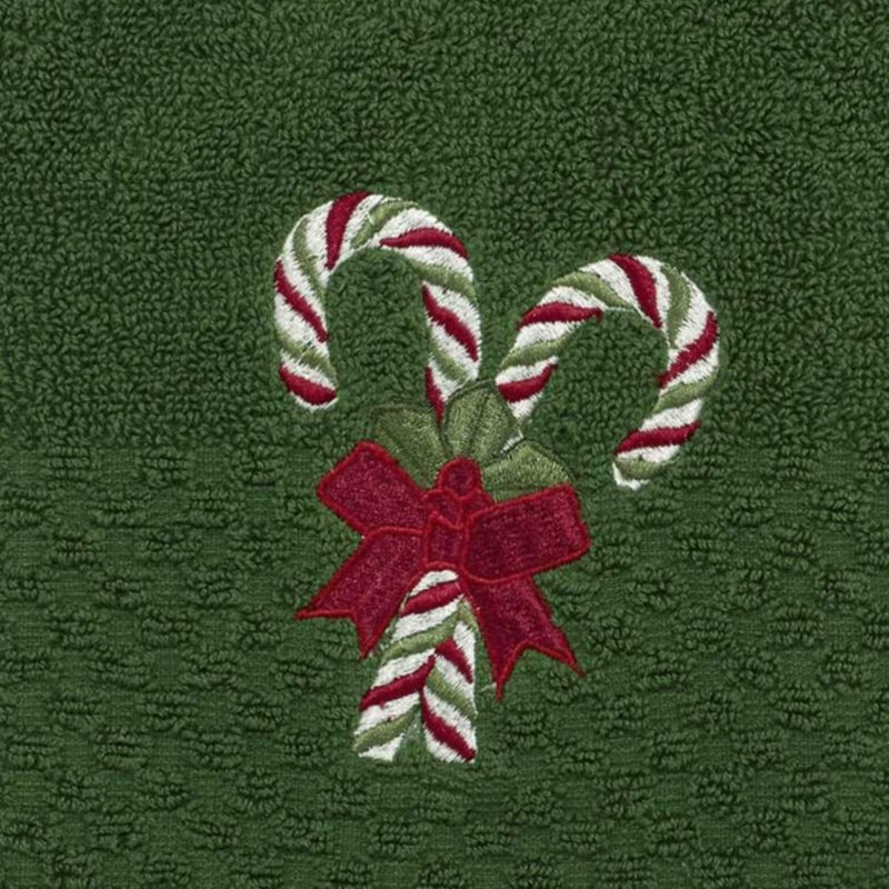  Candy Cane 2-Pack Hand Towel Set