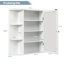 66mm W 63mm H Surface Framed Medicine Cabinet Mirror 6 Fixed