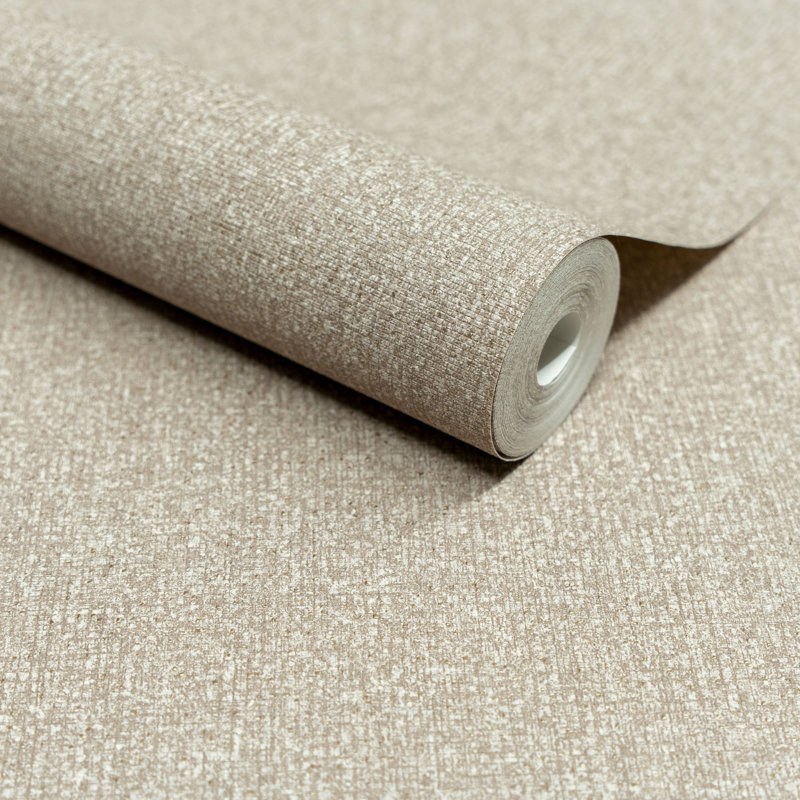 Surfaces Collection Stone Texture Wallpaper Roll, Beige
