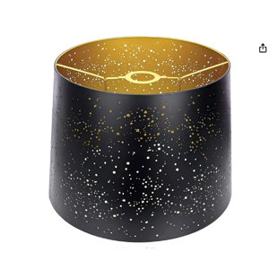 30.48cm H Metal Lamp Shade ( Clip On ) in Black