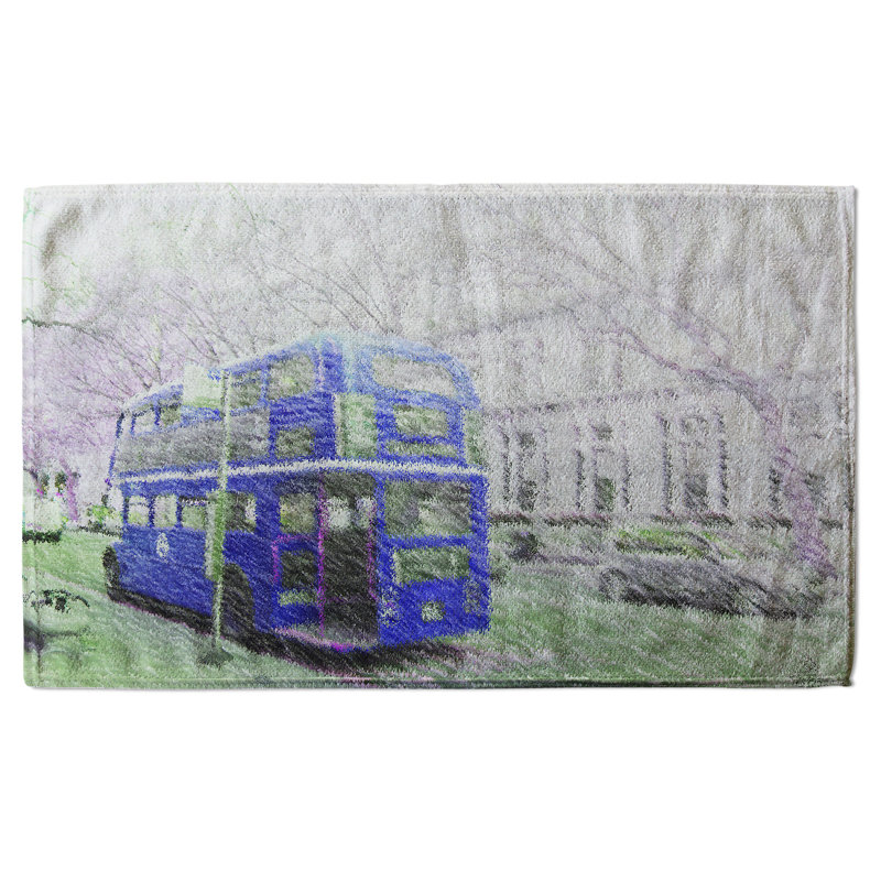 Niliyah Polyester Shower Curtain Set, Blue