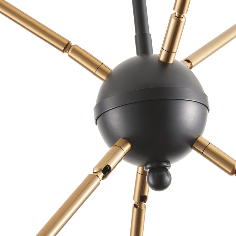 Luminaire suspendu rustique à intensité variable Spoutnik 10 lumières Bethina