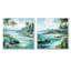 Tropical Beach Escape I - ensemble de 2 reproductions d'art mural bord de mer tropical-102587032-102587036