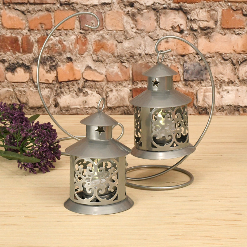 Metal Candleholders, Silver