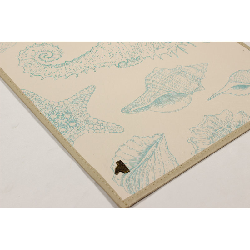 Napperon Turquoise Ocean Tide (ensemble de 6)