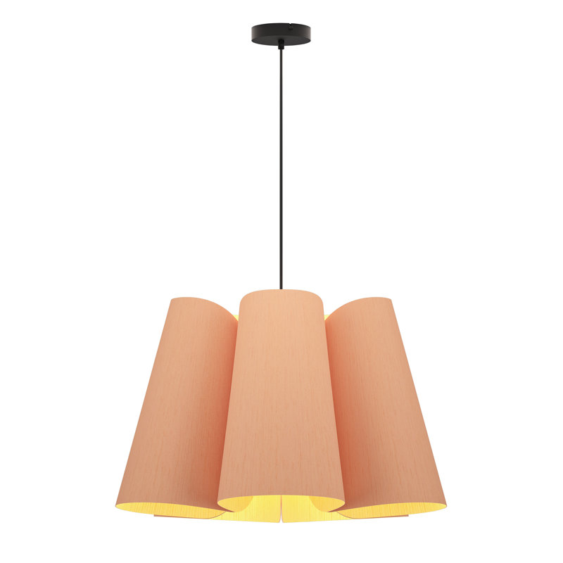 Luminaire suspendu simple 1 lumière Julieta, Rose