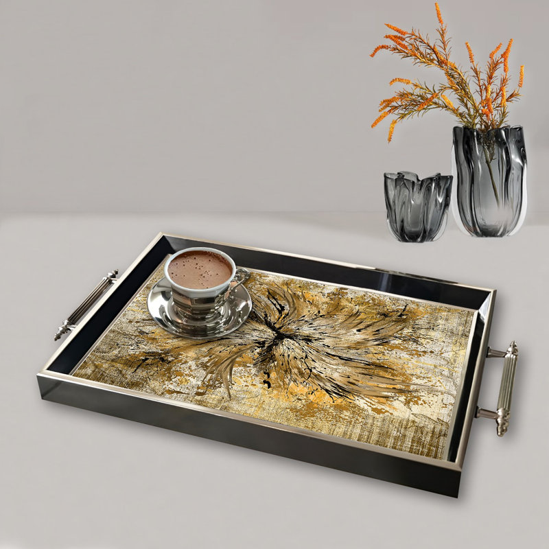 Élégant plateau en verre de 19,7 po x 11,4 po x 1,4 po | Fabrication 100% verre durable | Facile à nettoyer avec un chiffon humide | Idéal pour le service, la présentation décorative et l'organisation | Ajout élégant à la décoration intérieure