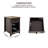Inus 2 Tier End Table with Drawer and Storage Cabinet, Side Table with Sliding Drawer for Bedroom-522153361