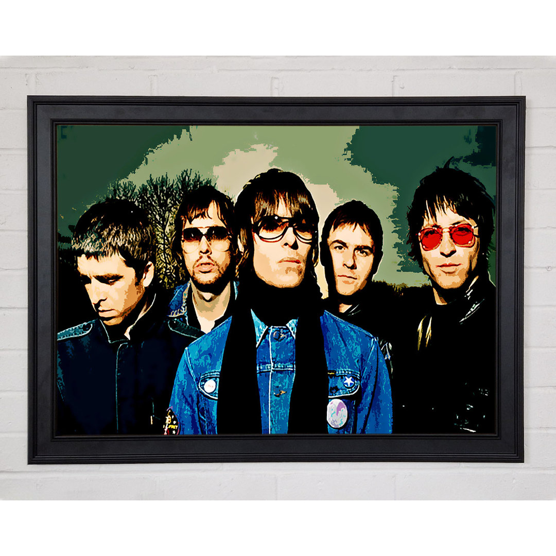 Oasis Pop Art Farbe - Druck