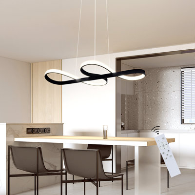 LED Pendant Light 1-Bulb Dimmable With Remote Control Music Symbol Design Ivy