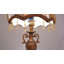 Lampe de table victorienne avec abat-jour en dentelle et ampoule à DEL 3 couleurs