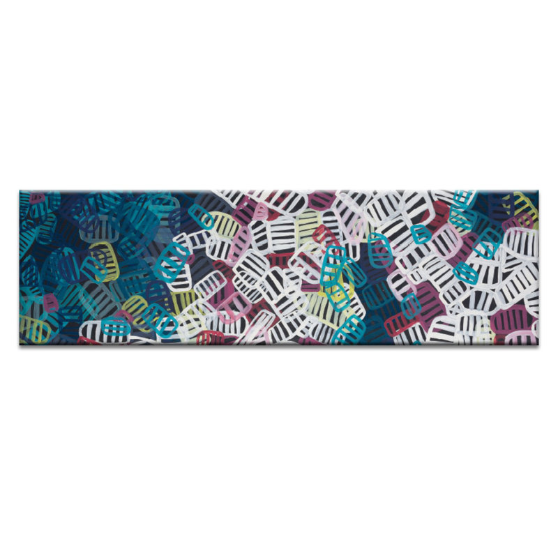 Commotion by Patricia Baliviera - Wrapped Canvas Print, 31cm H x 102cm W, Wrapped Canvas