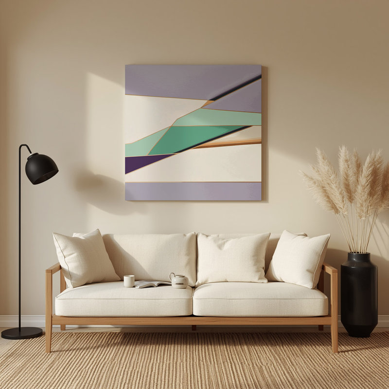 Art mural en métal Hard Edge 84, H 12 po x l 12 po