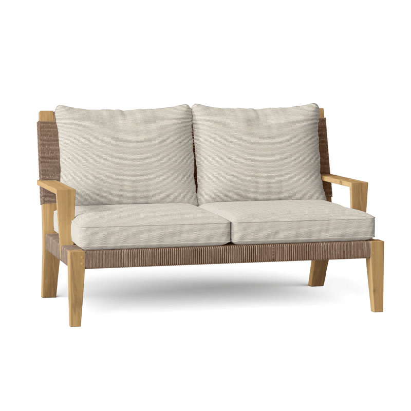 Hadley Outdoor 2 - Seat Loveseat, Canvas Rain, Hadley Hemp