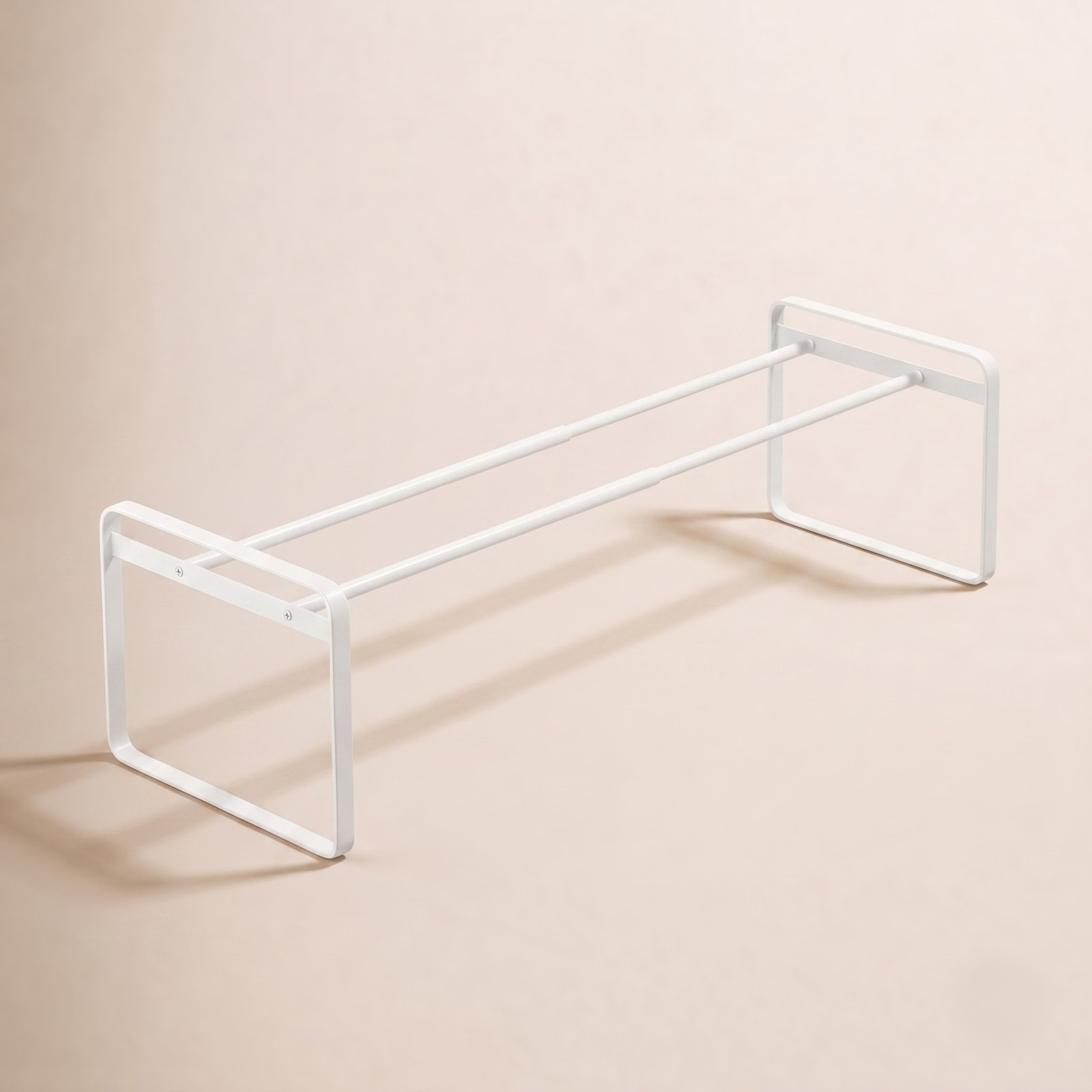 Yamazaki Home Adjustable Shoe Rack, White