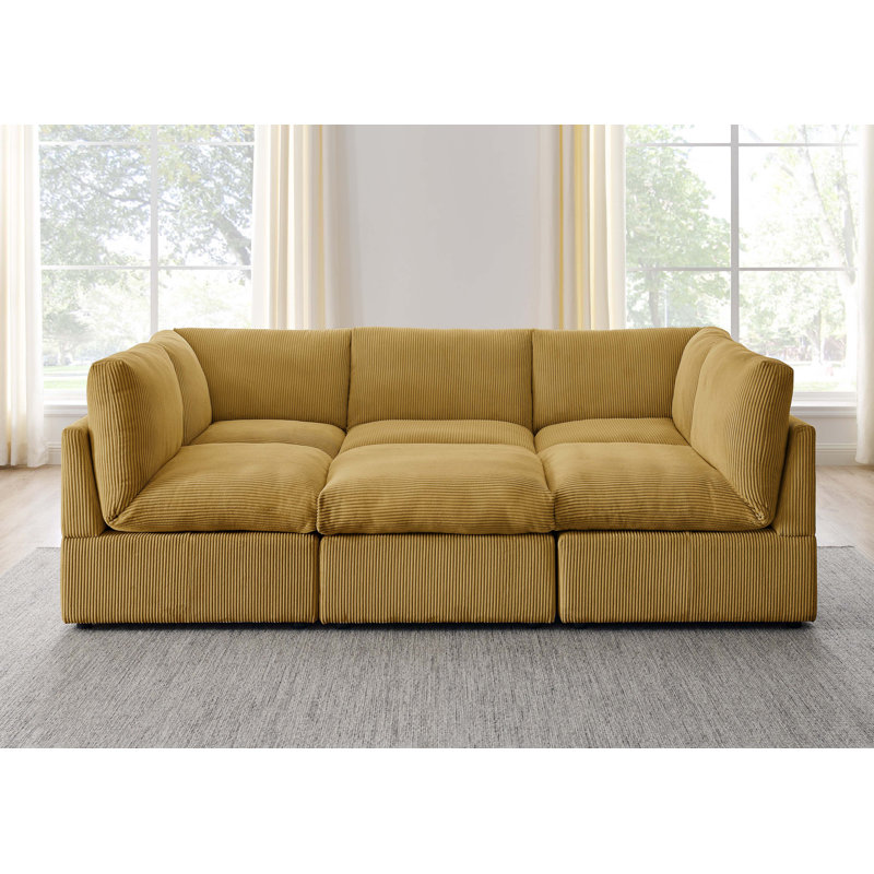 Kyanne Priyen 98" Wide Symmetrical Modular Corner Sectional
