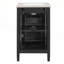 Meuble-lavabo noir de 20 po avec lavabo en céramique, porte à fermeture en douceur et tablette réglable en forme de U pour les petites salles de bain modernes-1206858540