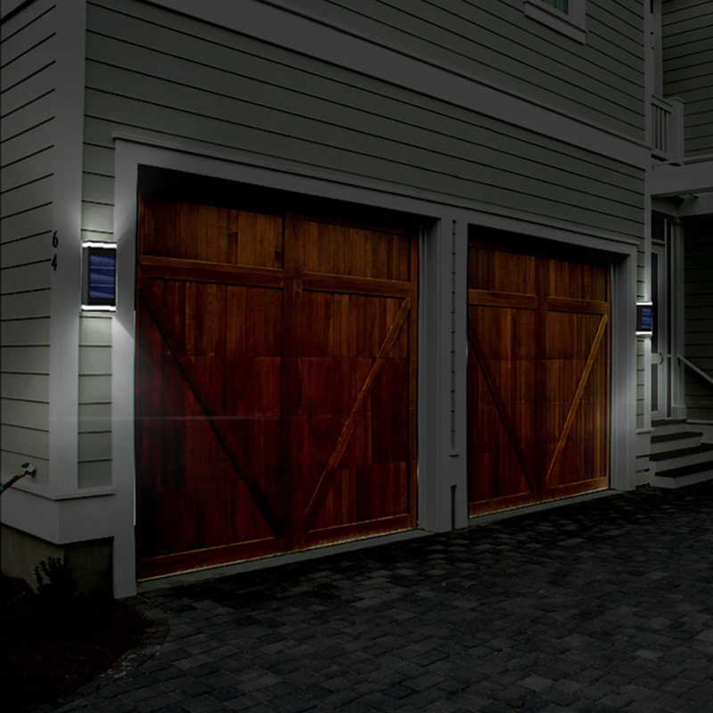 Outdoor Solar Dual-Direction LED Wall Sconce