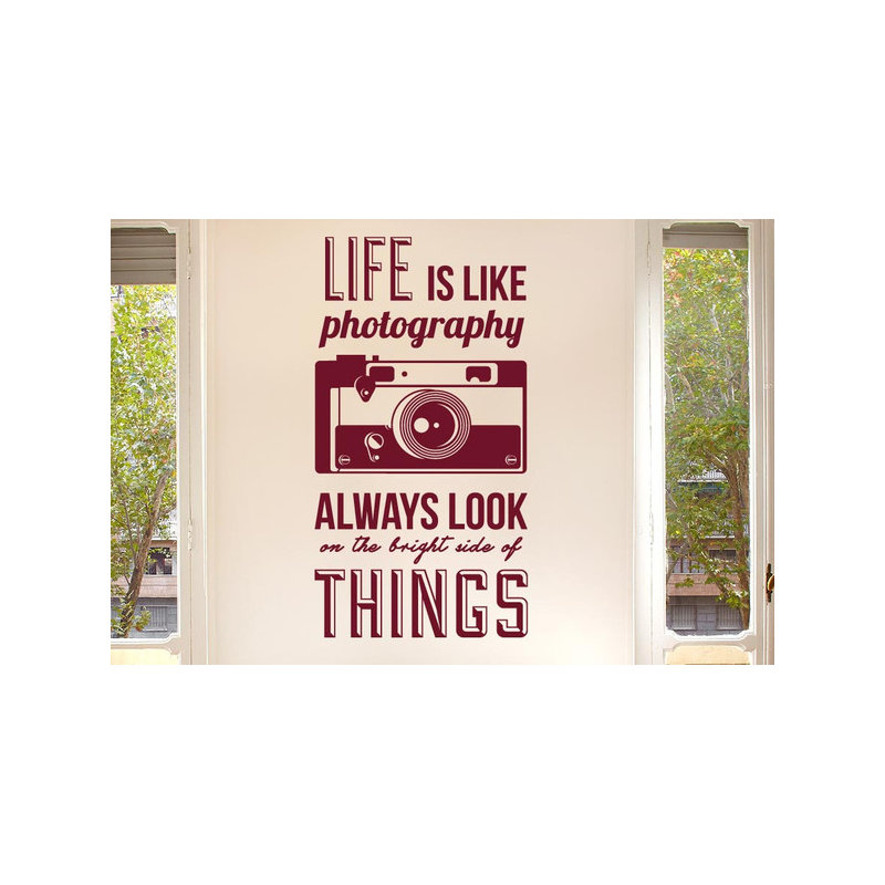 Landscape & Nature Wall Decal, Large, Burgundy
